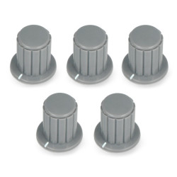 Gałka potencjometru skręcana szara - 4/12mm - 5 szt.