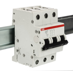 Wyłącznik nadprądowy MCB, Typ B, 3-biegunowy, 20A, 440V, na szynę DIN, ABB S203M-B20, S200M