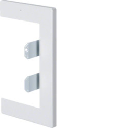 Maskownica na przebicie w ścianie stalowa biała BRP65100W9010