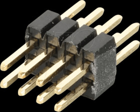 10120631 Pin header 1,27mm 2x4 straight