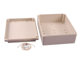 Obudowa ABS szerokość zew. 204 mm długość zew. 254 mm wys. zew. 90 mm Hammond