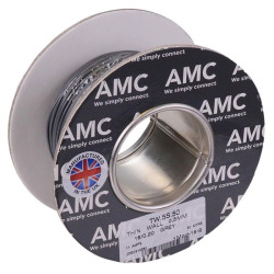 Grey 0.5mm² Thin Wall Cable 16/0.2mm 50M