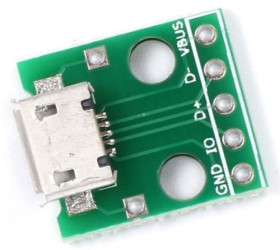 Gniazdo mikro USB do płytki prototypowej TYP2