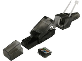 Wtyk RJ45 UTP kat.6A 10G PoE+, beznarzędziowy na gruby drut 22-24 AWG ALANTEC WT113