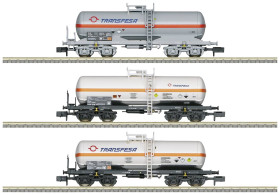 Wagon cysterna MiniTrix 18267 N Zestaw 3 cystern TRANSFESA firmy RENFE