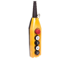 Kaseta sterownicza, 5 przycisków, w tym przycisk awaryjnego stopu 30 mm, dwie prędkości, jedna prędkość, T0-PV5E30B42