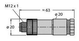 Turck 6930073 Złącze niekonfekcjonowane czujnika/aktuatora 1 szt.