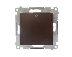 Simon 54 Łącznik dwubiegunowy brąz mat DW2A.01/46