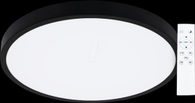 20500108 Rami ceiling light, CCT, dimmable, round, black, with remote con