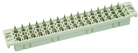 Female connector, type F, 32 pole, z-b-d, pitch 5.08 mm, press-in connection, straight, 09062326832