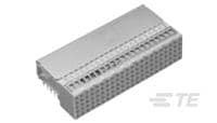 Złącze płytki montażowej twarde, metryczne Z-Pack Series 2mm Pitch 125-pinowe 5-rzędowe Męski TE Connectivity
