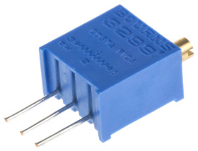 Potencjometr dostrojczy 100kΩ THT 0.5W 25 -zwoje Regulacja górna 2,29 mm