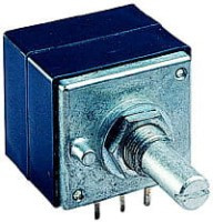 ALPS50k-B Potencjometr obrotowy ALPS 50k typ logarytmiczny, stereo, niebieski (2x50k)