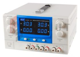 Zasilacz laboratoryjny QR303 2x30V/3A + 5V/1A do pracy ciągłej MCP potrójny