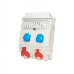 Rozdzielnica 1x32A/5P. 1x16A/5P 2x250V. okienko ROS 11/X-21.2 A