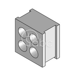 Moduł uszczelniający QT multi, QT 4/6, z otworami 4x6-6 mm, 42586