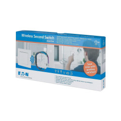 Włącznik światła, 1-przyciskowy, IP20, Eaton