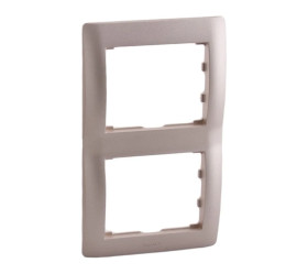 SISTENA LIFE Ramka podwójna pionowa titan 771406