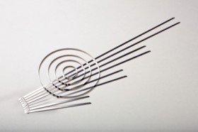 Cable tie, stainless steel, (L x W) 509 x 8.9 mm, bundle-Ø 8 to 145 mm, silver, -80 to 538 °C, 111-01632