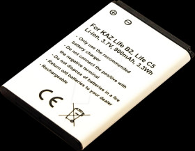 10330 Smartphone battery for Kazam devices, Li-Ion, 900 mAh