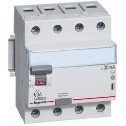 Wyłącznik 4P 63A/30mA różnicowo -prądowy, różnicówka P304 LEGRAND