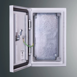 Obudowa n/t z płytą montaż PSH 302515 PROFIT 300x250x150 IP65 IK10 RAL7035 zamek herm.-D5