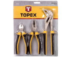 Szczypce uniwersalne 180mm, boczne 160mm, do rur 250mm (zestaw 3 szt.) 32D136