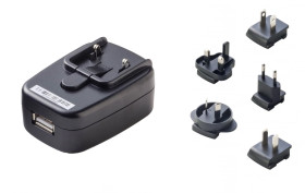 Zasilacz wtyczkowy SUNNY 5V 2,1A 10,5W USB | SYS1561-1105 + wtyczki