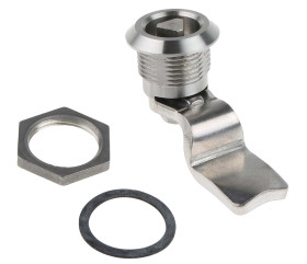 Zamek trójkątny wycięcie panelu: 20.2 x 22.2mm Stal nierdzewna