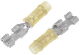 Konektor płaski Żeński 2.79 x 0.51mm długość 0.72cal Izolacja: Izolowane Cyna