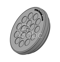 Przepust kablowy niedzielony KEL-DP 40, na 17 przewodów, 43538