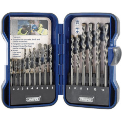 Draper 18550 (EBS15MAS) 15 Piece Masonry Drill Bit Set