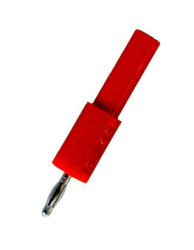 6A Banana 2mm Male to 4mm Female Standard Adapter ADA 204-RT, Red