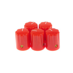 Pokrętło potencjometru 6mm (czerwone)