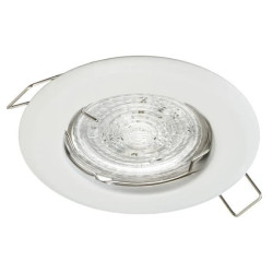 Oprawa ALFA okrągła stała BS Biała stalowa