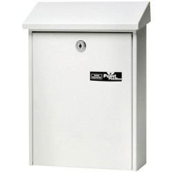 Burg W&#xE4;chter DAILY 5861 W Steel Letterbox White Fully Galvanized