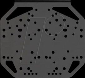 RS089 MOZA Universal Mounting Plate - black