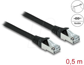 80133 RJ45 Network Cable Cat.6A S/FTP PUR Outdoor 0.5 m black
