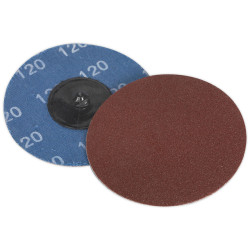 Sealey PTCQC75120 Quick-Change Sanding Disc &#xD8;75mm 120Grit Pack of 10