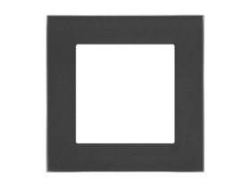 SIMON 55 Ramka 1 pojedyncza Nature szkło mrożone czarne TRN1/179 KONTAKT SIMON