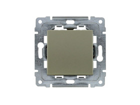 DANTE Łącznik pojedynczy z klawiszem bez ramki satyna 455011 KOS