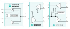 3.3V-Powered, ±20kV ESD-Protected, 20Mbps and Slew-Rate-Limited RS-485/RS-422 Transceivers