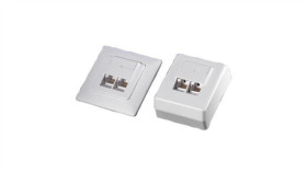 Gniazdo Modularne Podtynkowe 2Xrj-45 8P8c Krone