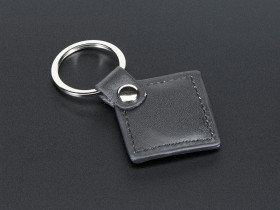 13.56MHz RFID/NFC Leather Keychain Fob - Classic 1K [Discontinued]