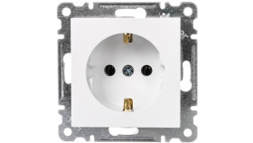 Lumina Gniazdo Pojedyncze Schuko Białe Wl1050
