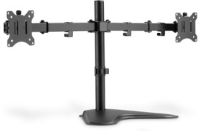 Floor stand, for 2 monitors, 15 to 35 inch, up to 16 kg, VESA max. 100x100 mm, black, DA-90401