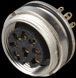 18818 Panel-mounted coupler, rear mounting, IP68, 8-pin