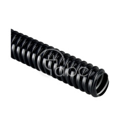 Rura spiralna wysokoelastyczna czarna 320N samogasnąca PVC +5C +60C PV UV fi...
