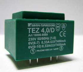 Transformator TEZ 4/D 230/6-6V