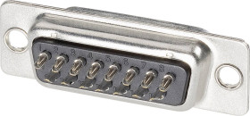 TE Connectivity AMPLIMITE HD-20 5-747913-2 Listwa żeńska D-Sub 180 ° Ilość styków: 25 kielich lutowniczy 1 szt.